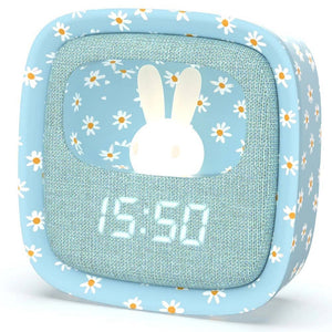 Wecker mit Lampe und Schlummerfunktion Billy - blaue Blume