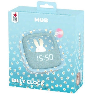 Wecker mit Lampe und Schlummerfunktion Billy - blaue Blume