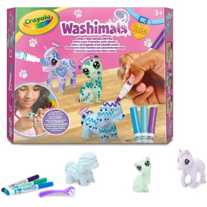 Figuren-Set zum Bemalen und Waschen – Washimals, Pastel Pets (3 Figuren)