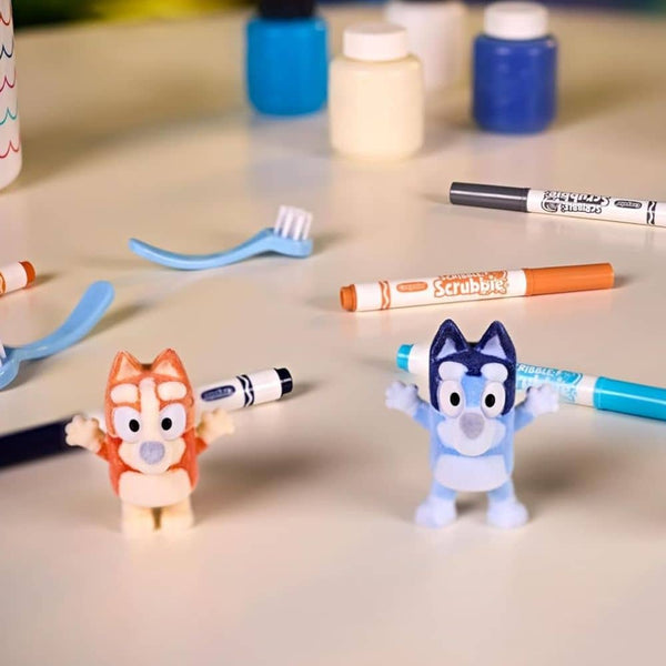 Figuren-Set zum Bemalen und Waschen – Washimals, Bluey (4 Figuren)