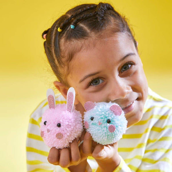 Kreativset – Pompons: 2 kleine Tierchen (ab 7 Jahren)