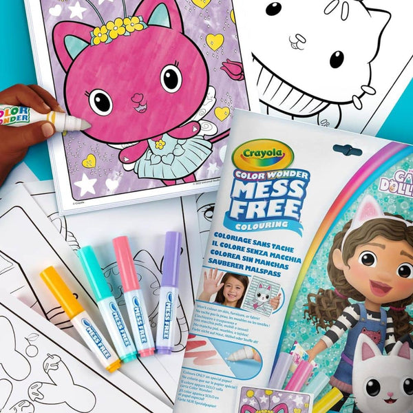 Magisches Malbuch mit 4 Stiften Ohne Flecken – Color Wonder Mess Free, Gabby's Dollhouse