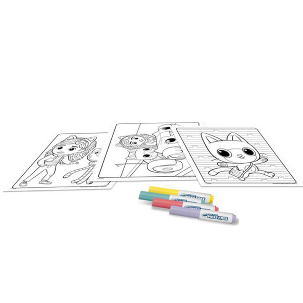 Magisches Malbuch mit 4 Stiften Ohne Flecken – Color Wonder Mess Free, Gabby's Dollhouse