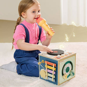 Musikalischer Würfel für Kleinkinder mit Mikrofon