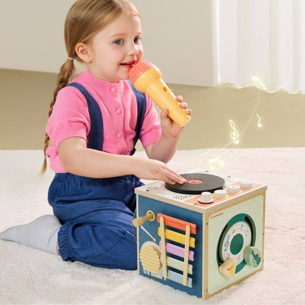 Musikalischer Würfel für Kleinkinder mit Mikrofon