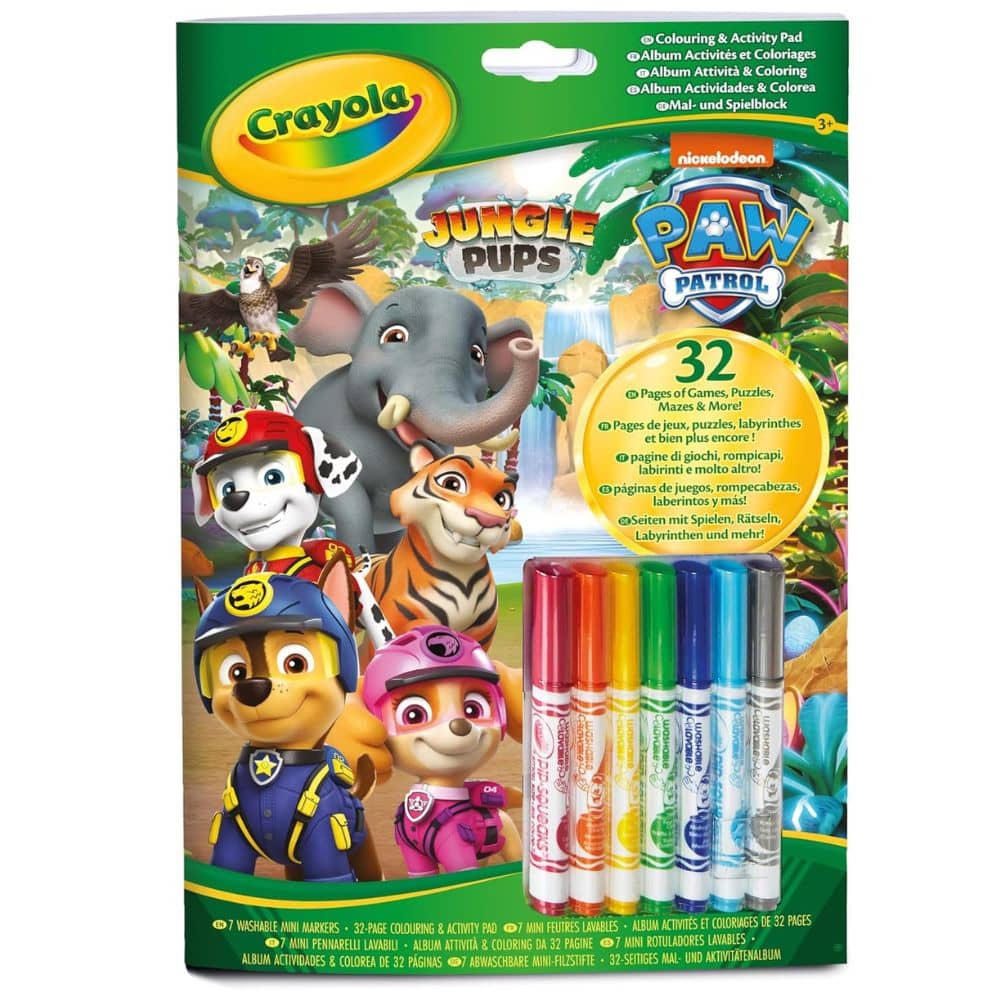 Mal- und Rätselbuch mit Filzstiften – PAW Patro