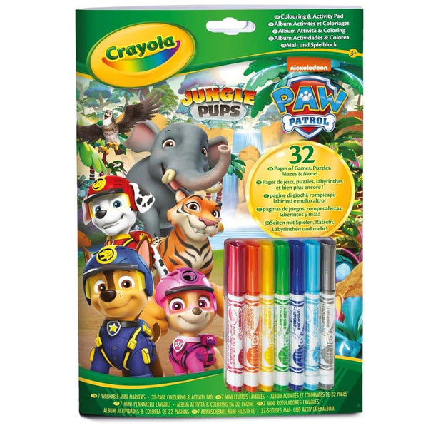 Mal- und Rätselbuch mit Filzstiften – PAW Patro