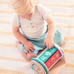 Multifunktionales Spielzeug: drehbarer Spinner mit Spiegel – Turnicolor 9m+