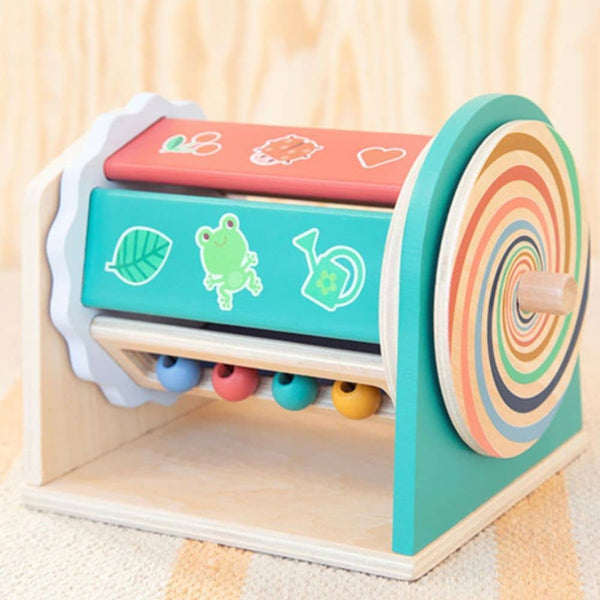 Multifunktionales Spielzeug: drehbarer Spinner mit Spiegel – Turnicolor 9m+