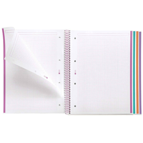 Spiralblock, A4-Heft mit einzelnen Blättern – Magic Unicorn, 120 Seiten