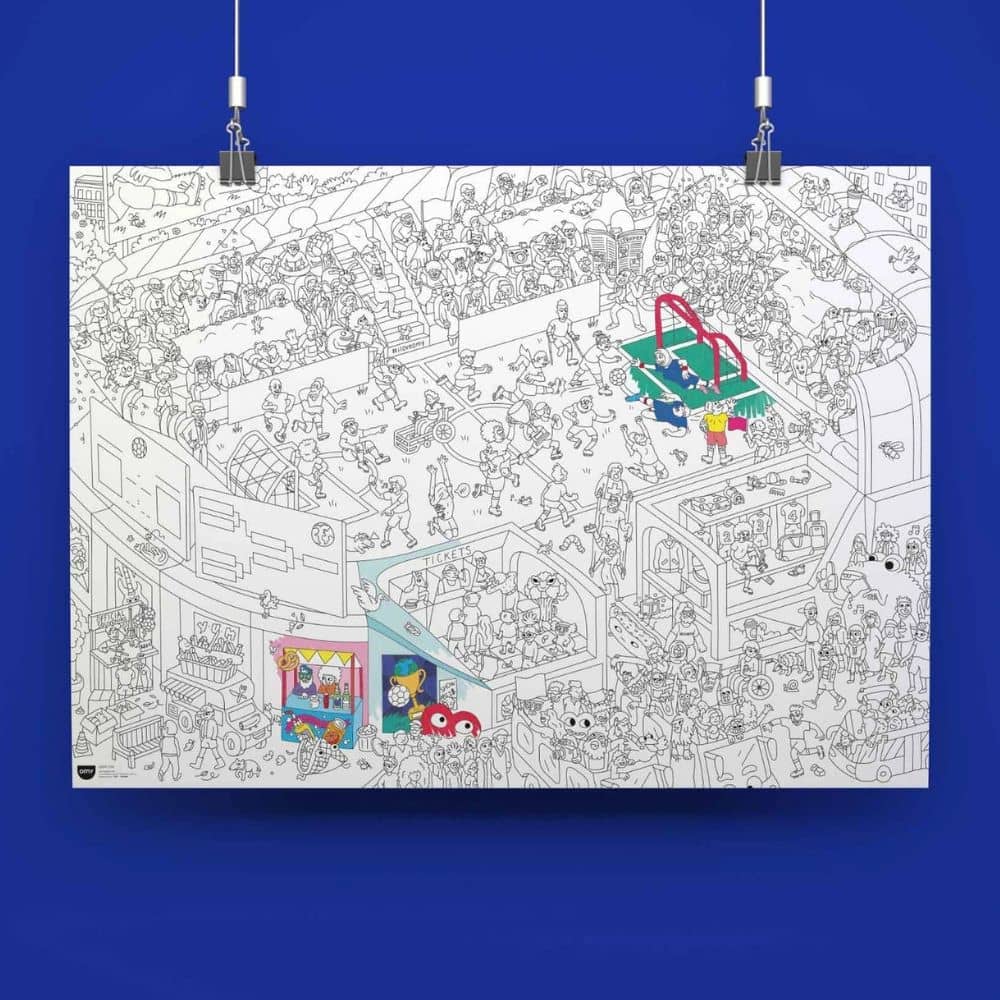 Riesiges Malbuch – Goal 100 x 70 cm