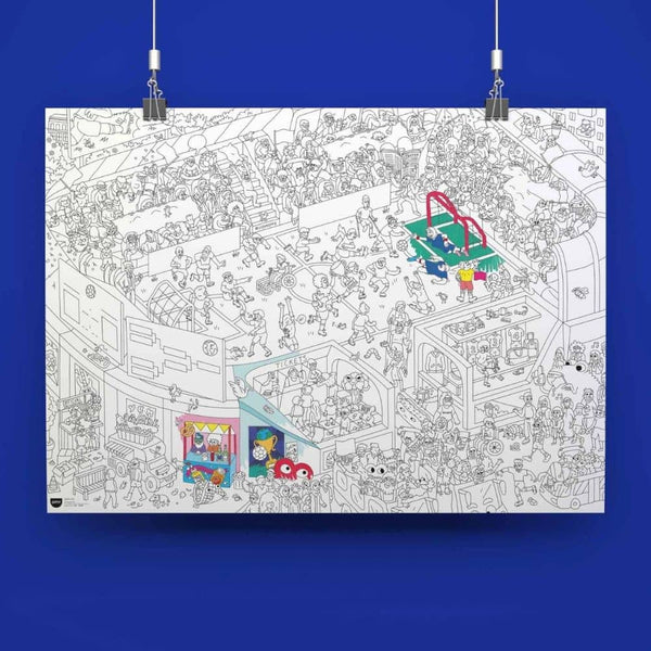 Riesiges Malbuch – Goal 100 x 70 cm