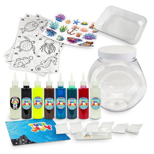 Tubi Jelly-Set  8 Farben + großes Aquarium – Ozean