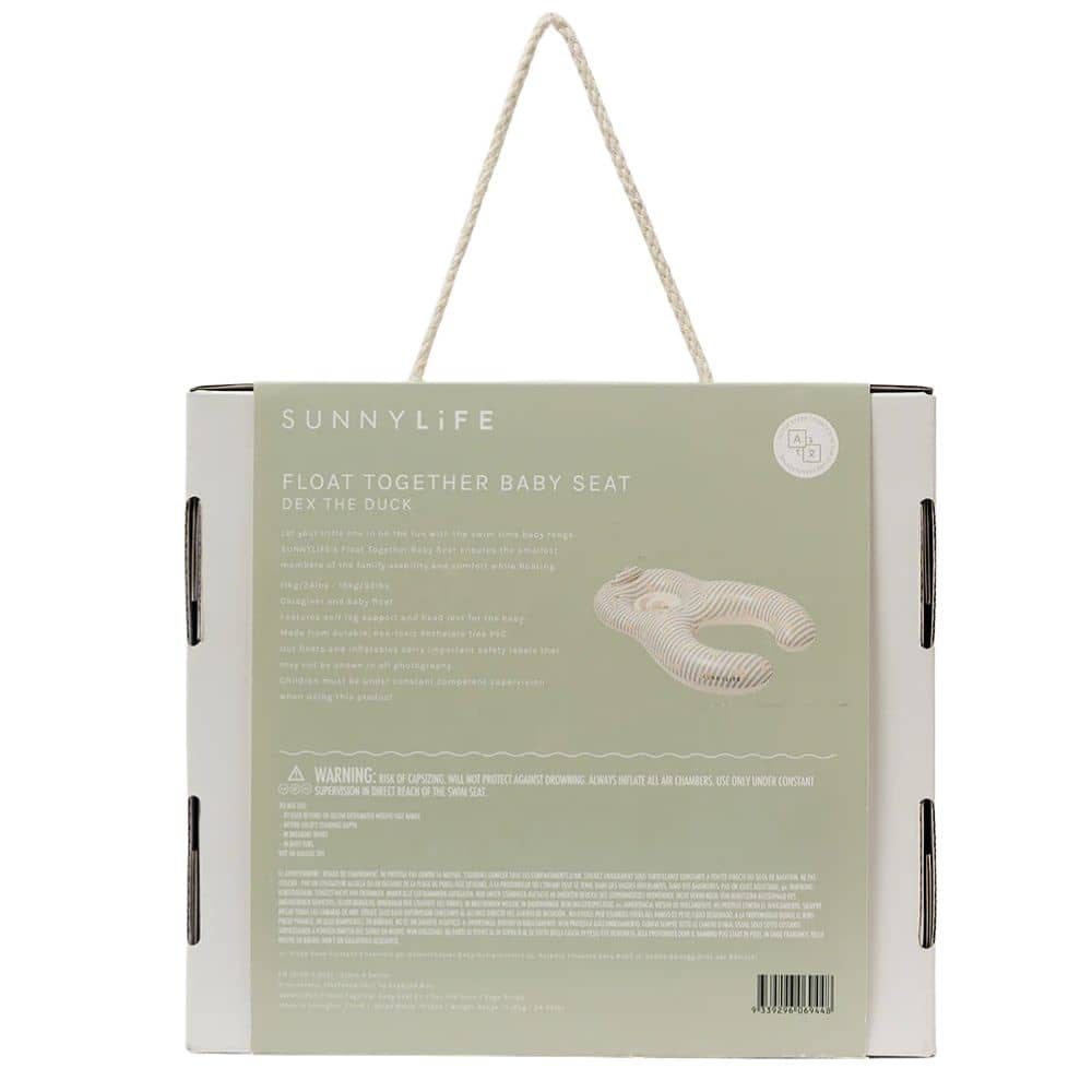 Schwimmender Babysitz – Duck Sage Stripe