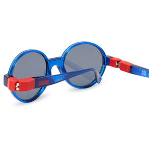 Flexible polarisierte Kindersonnenbrille Pop 4-7 J. - Navy Red