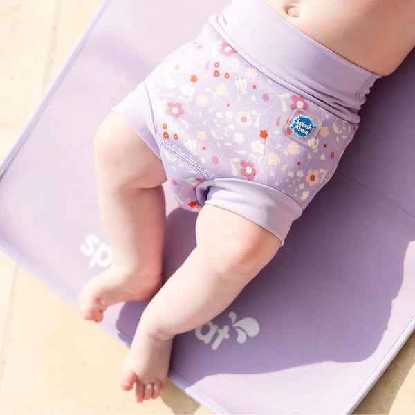 Schwimmwindel - Happy Nappy Duo, Lilac Spring (L, 6-12 Monate)