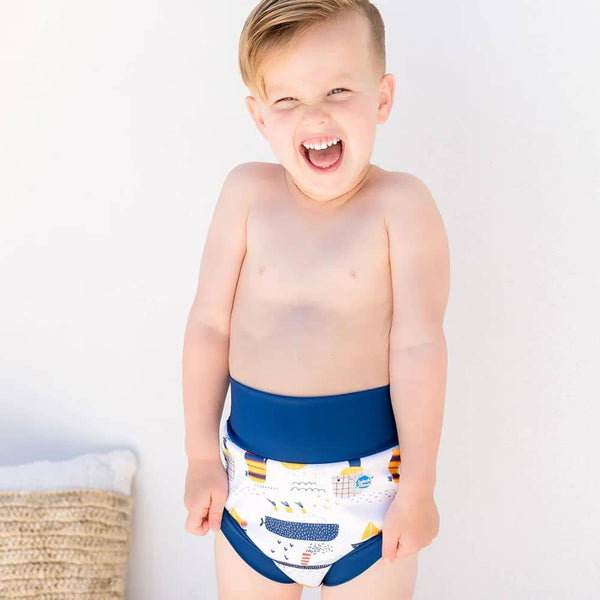 Happy Nappy DUO Schwimmwindel 6–12 Monate – Tug Boats (L)