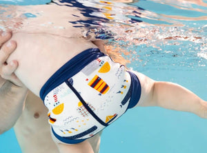 Happy Nappy DUO Schwimmwindel 12–24 Monate – Tug Boats (XL)