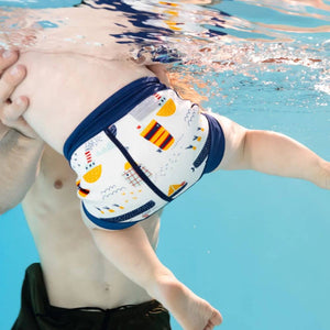 Happy Nappy DUO Schwimmwindel 12–24 Monate – Tug Boats (XL)