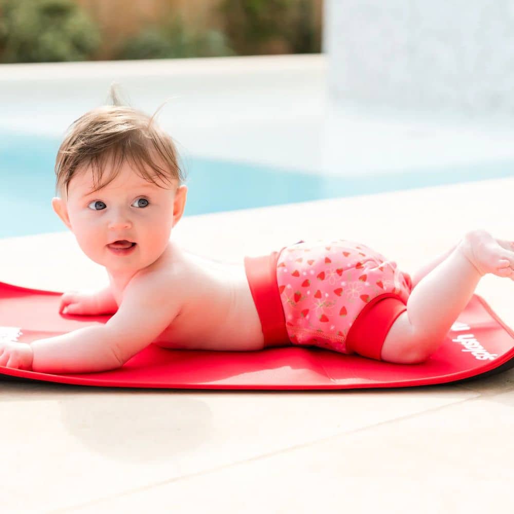 Happy Nappy DUO Schwimmwindel für 2–3-Jährige – Strawberry Field (XXL)