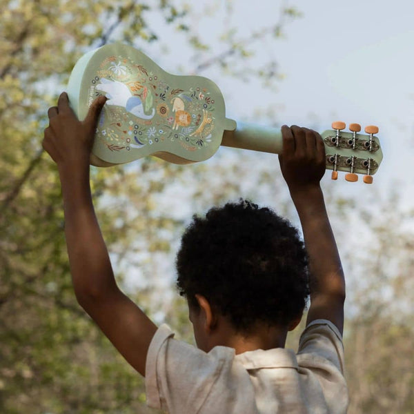 Holzgitarre – Safari Friends, grün