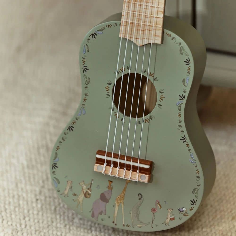 Holzgitarre – Safari Friends, grün