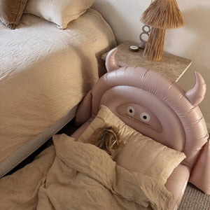 Aufblasbares Kinderbett – Monster Pink