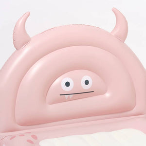 Aufblasbares Kinderbett – Monster Pink