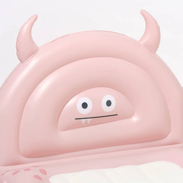 Aufblasbares Kinderbett – Monster Pink