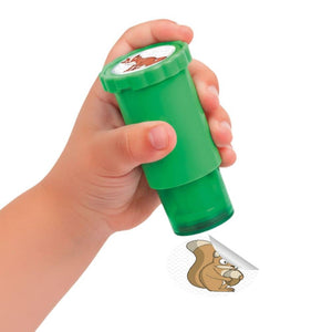 Stempel mit Aufklebern – Wald