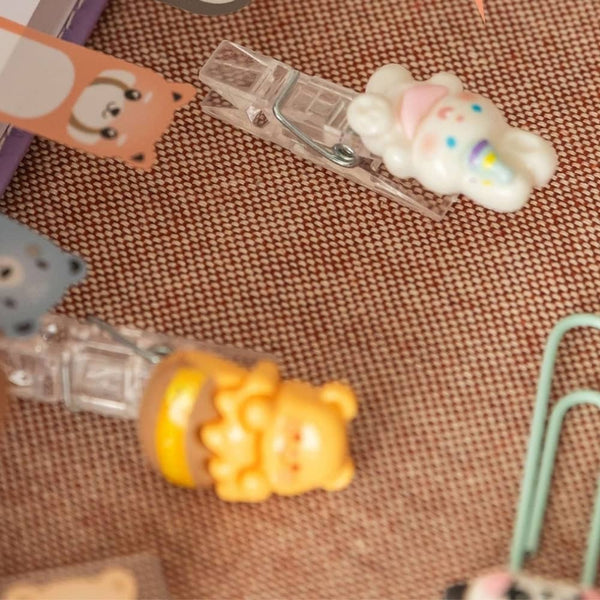 5er-Set Mini-Clips – Häschen