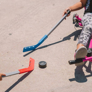 Outdoor-Hockeyset für 4 Personen - Hockey Set (inkl. 2 Tore, 4 Schläger, 2 Pucks)