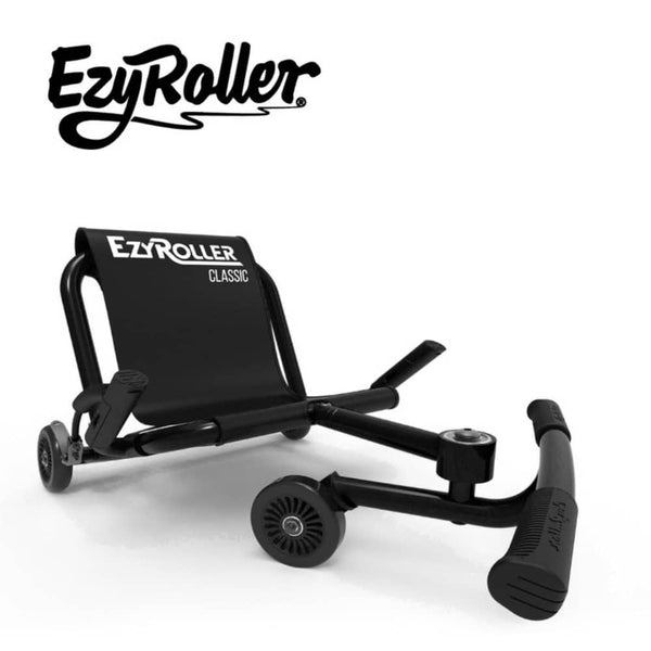 Kinderfahrzeug & Sitz-Gokart mit Beinantrieb - Classic Metal Black (3-12 Jahre)