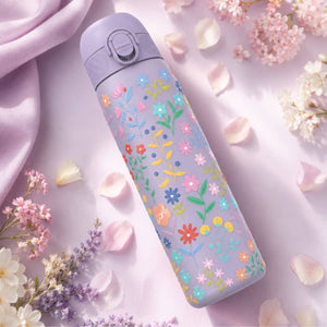 Stahlflasche 600 ml ION8 - Delicate Floral