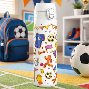 Stahlflasche 600 ml ION8 - Football