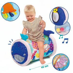 Sensorik-Rolle für Babys LUDI – Wal