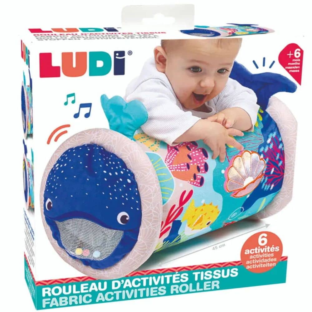 Sensorik-Rolle für Babys LUDI – Wal