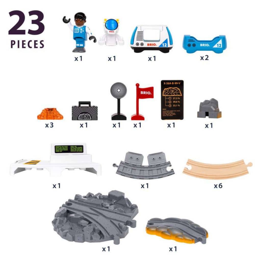 BRIO World Space Exploration Set aufgebaut als Rundkurs