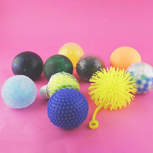 Stressball & Fidget Toys Set 10-tlg. - Sensorikbälle Dinosaurier