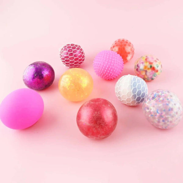 Stressball & Fidget Toys Set 10-tlg. - Sensorikbälle Einhorn