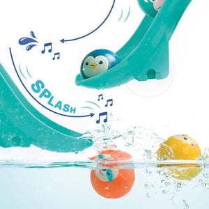 Modulare Kugelbahn mit Sound für die Badewanne