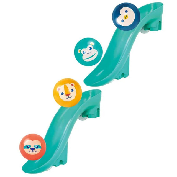 Modulare Kugelbahn mit Sound für die Badewanne