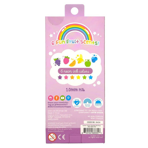 Duftende Gel-Stifte Yummy! – Neon, 6 Stück