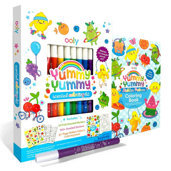 Duftendes Malset Yummy! – Malbuch, Sticker, Filzstifte