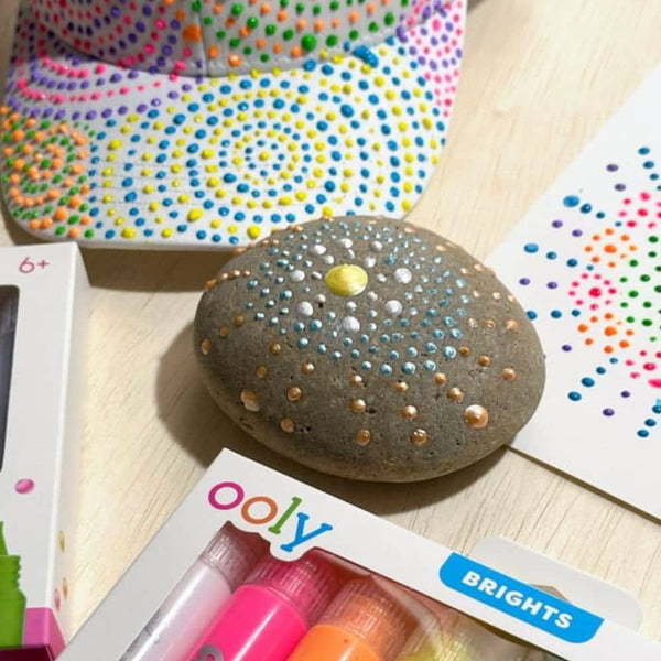 Neonfarbene Punktfarben Dot-A-Lot, 8 Stück