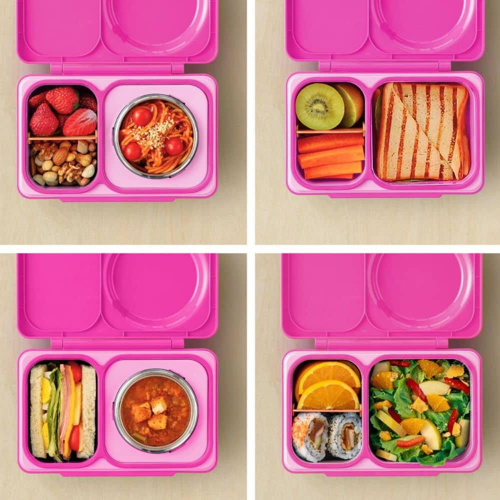 Lunchbox mit Thermosbehälter OmieBox Up - Pop Pink