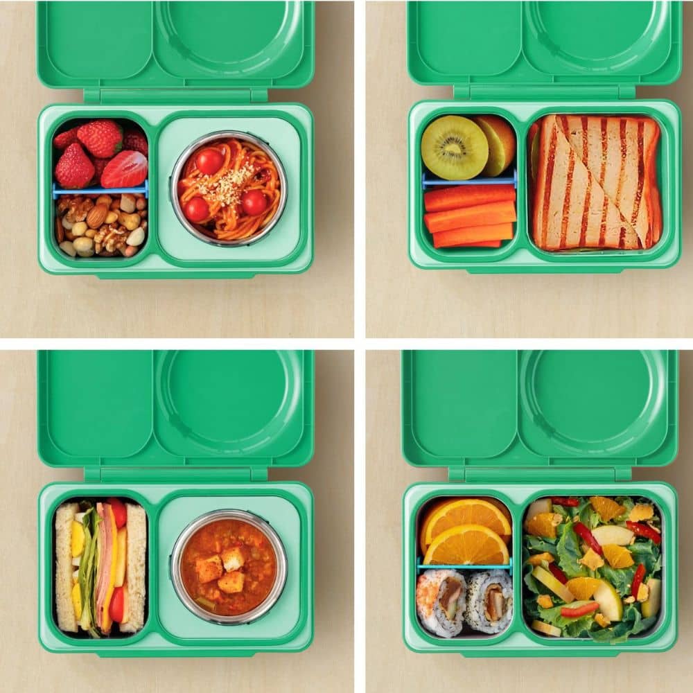 Lunchbox mit Thermosbehälter OmieBox Up - Jade Green