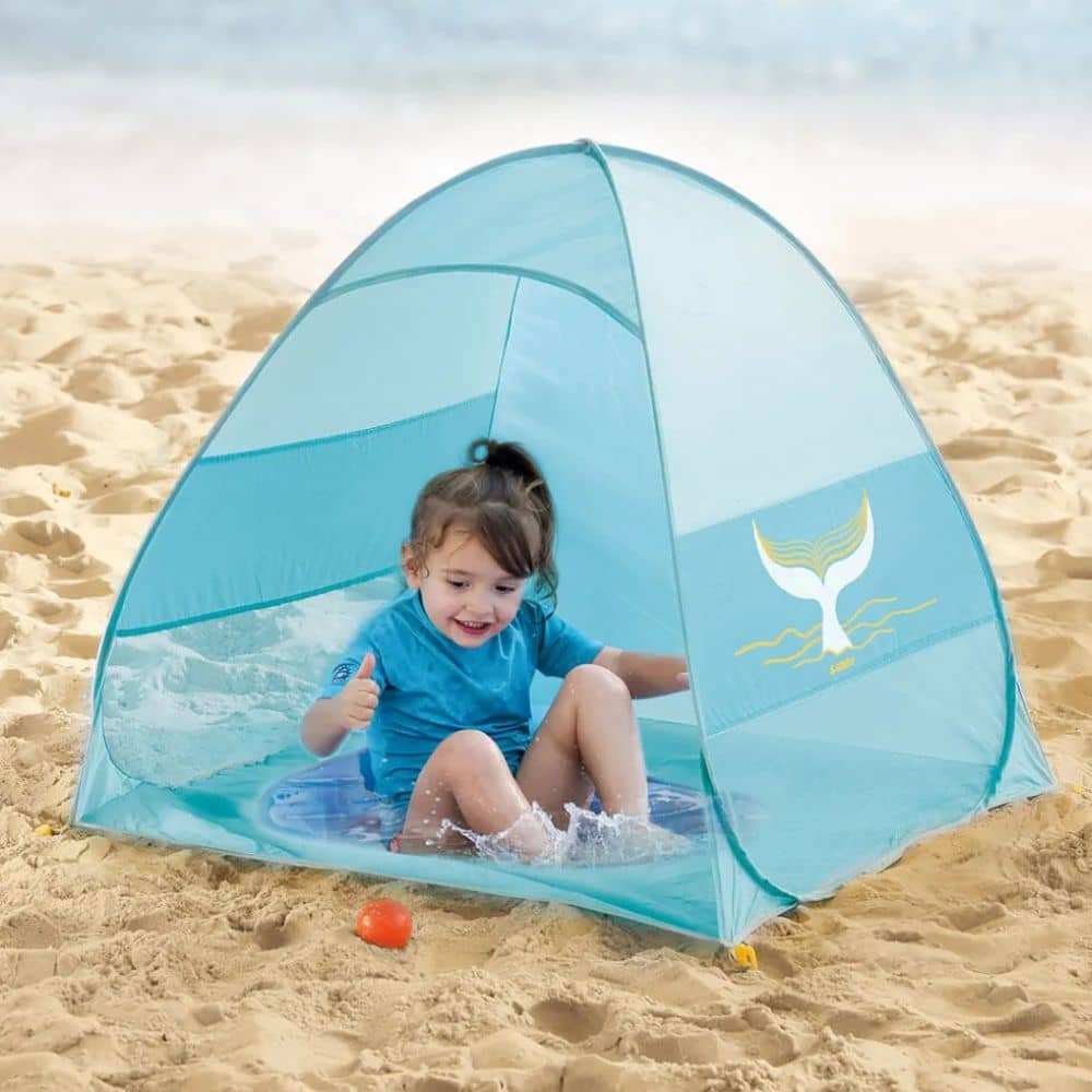 Pop-up-Strandzelt mit Planschbecken – UV50-Schutz