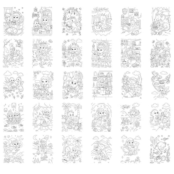 Nachfüllkarten – Kidydraw Pad – Es war einmal (30 Stück, ab 6 Jahren)