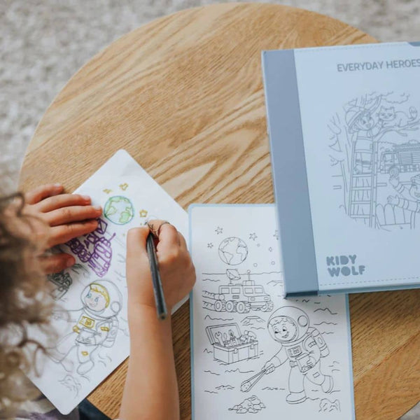Nachfüllkarten – Kidydraw Pad – Alltagshelden (30 Stück, ab 6 Jahren)